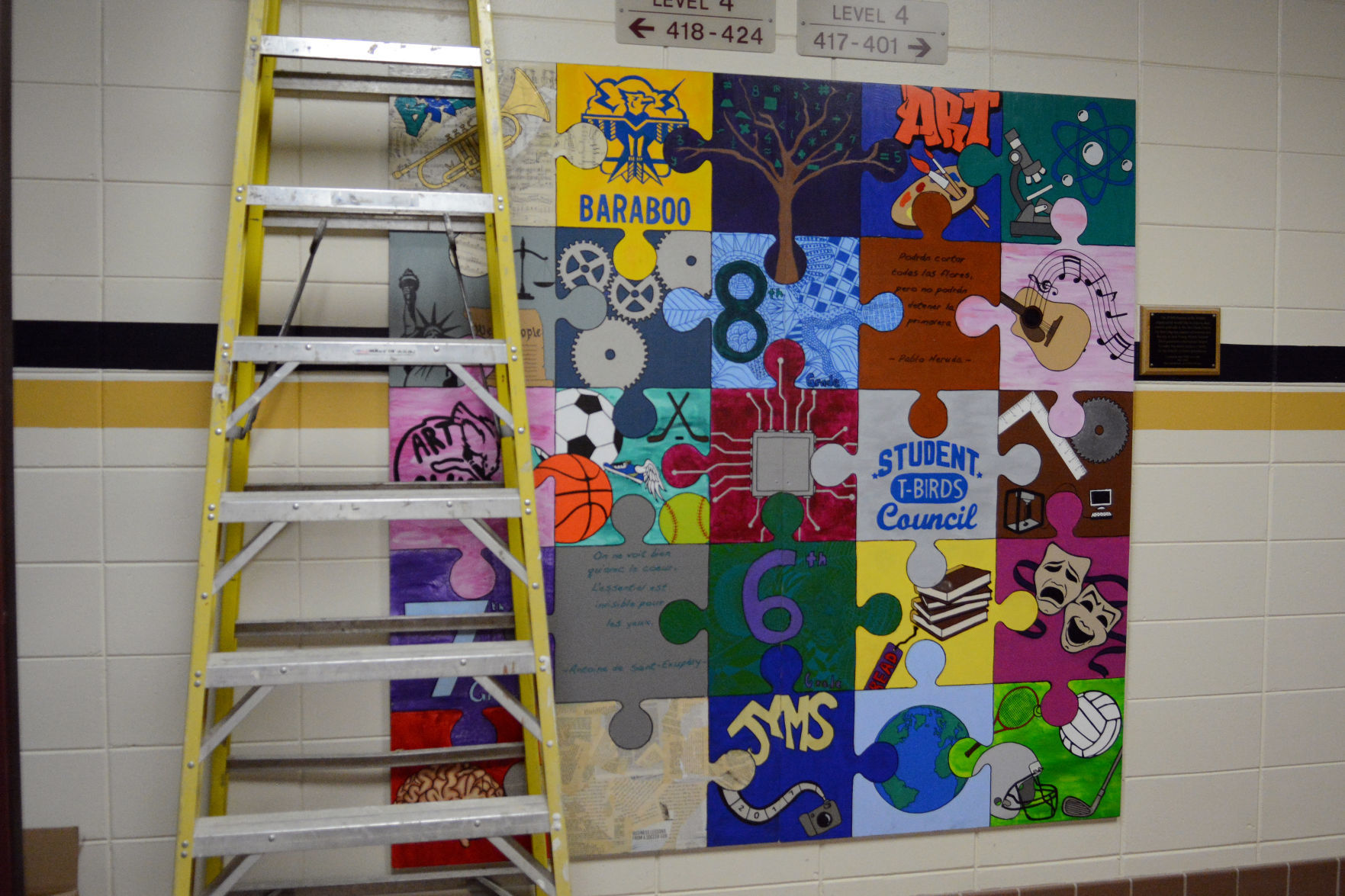 Baraboo middle school construction tour, June 23, 2020
